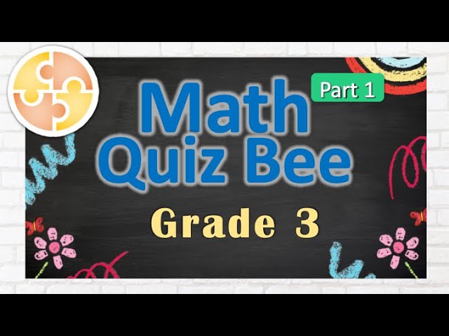 Math Quiz Bee for Grade 3  | Quiz 1 | Quiz by brainYs