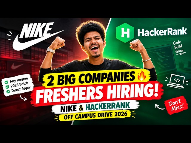 Nike & HackerRank Off Campus Drive 2026 | Direct Apply