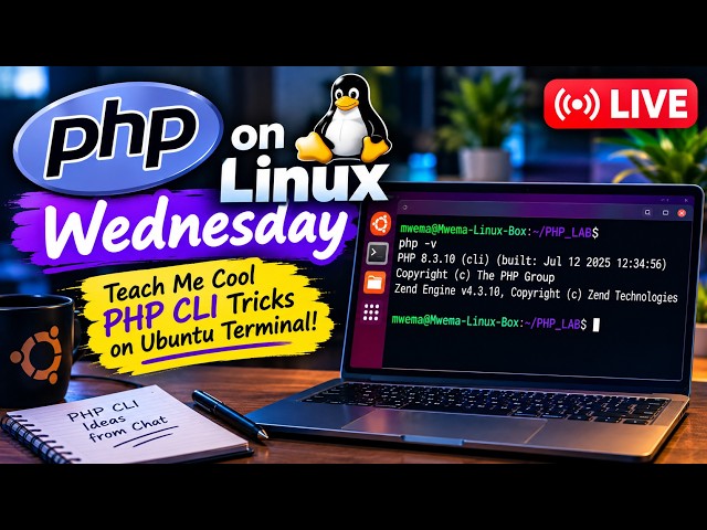 PHP on Linux Wednesday - You Teach Me Cool PHP CLI Tricks on My Ubuntu Terminal! (Live Lab)