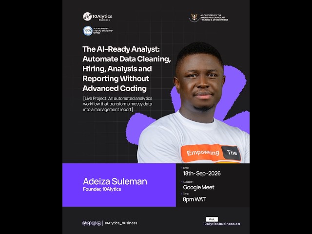 The AI Ready Analyst: Automate Data Cleaning, Hiring, Analysis and Reporting Without Advanced Coding