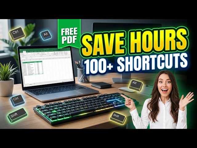 Stop Using Excel WRONG (Download 100+ Shortcuts PDF FREE)