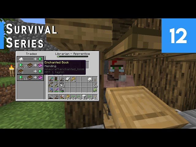Minecraft: Survival Series #12 - Mending Enchant Villager Trade