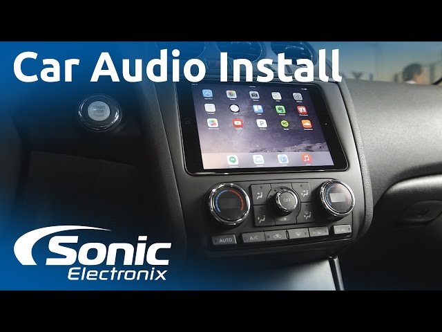 2012 Nissan Altima iPad Mini and Car Audio System Install | Custom Subwoofer Box | Sonic Electronix
