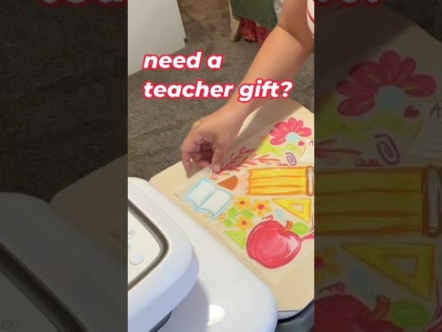HTVRONT HEAT PRESS PROJECT FOR A TEACHER GIFT.  #HEATPRESS