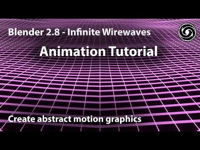 Blender 2.8 - Easy Infinite Wavey Abstract VJ Loop Tutorial - Evee