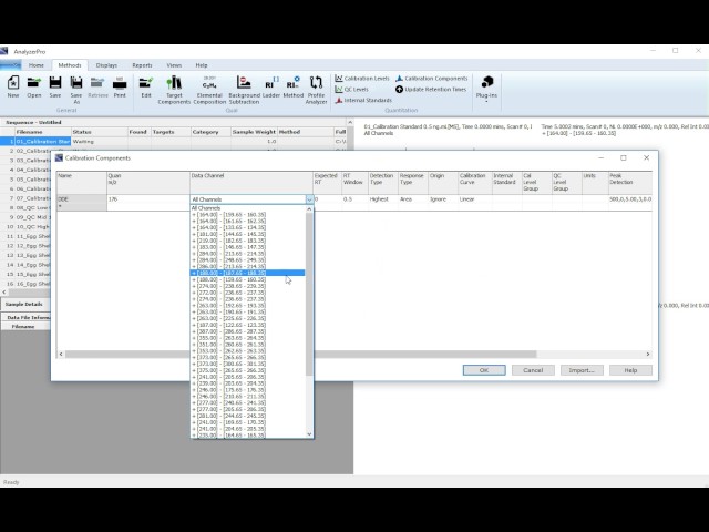 Using AnalyzerPro for Quantitation