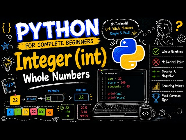 13. Python Integers Explained | What Are Integers in Python? | Python for Beginners
