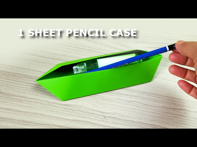 How to Make an Easy Origami Pencil & Pen Case