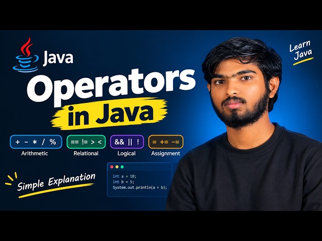 Operators in Java | Complete Explanation with Easy Examples | Java Tutorial for Beginners  #java