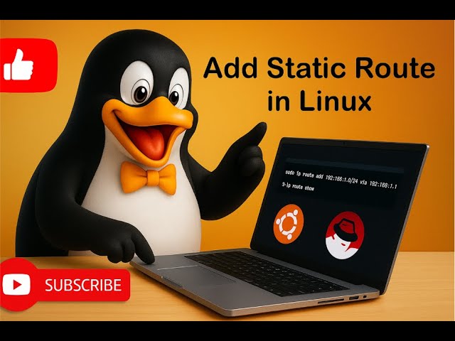 How to Add Static Route in Linux |  Ubuntu & RHEL | ip route add Command Explained