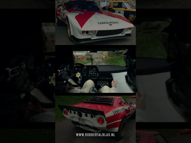 Lancia Stratos on Wet Rally Stage - HQ engine sound