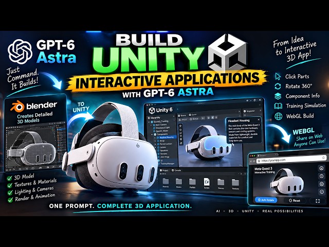 I Asked GPT-6 Astra to Build a Unity 3D App… It Did EVERYTHING