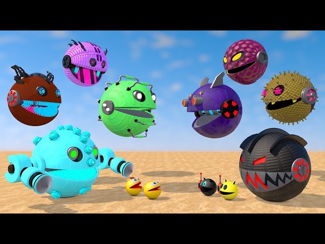 Satisfying Cinema 4D Rigid Body Dynamics Live | 3D Robot Collisions & Procedural Physics