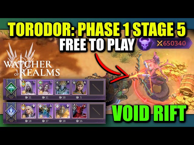 F2P Void Rift Torodor - Phase 1 Stage 5 | Watcher of Realms