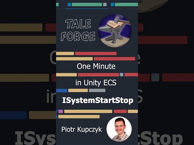 One Minute in Unity - ECS - ISystemStartStop #ecs #tutorials #unity #gamedev