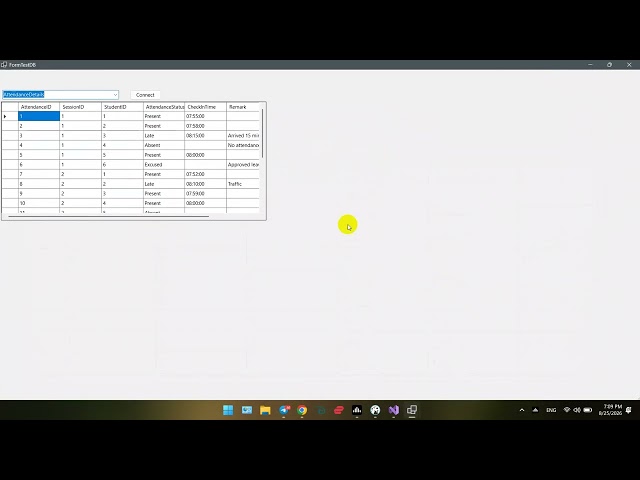 C# Get Table From SQL Server