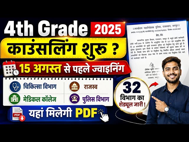 Fourth Grade Vibhag Allotment 2026/ Fourth Grade jila allotment /Fourth Grade 2026 Joining Process
