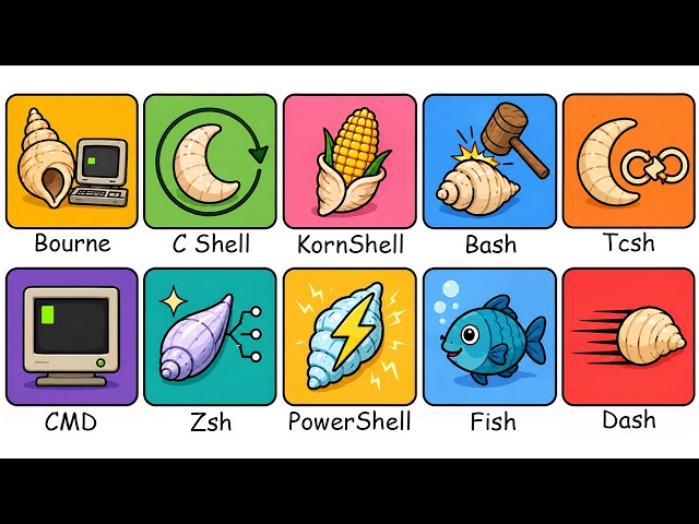 Every Command-Line Shell Explained in 14 Minutes