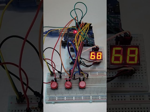 DIY Counter Clock That Can START-STOP-RESET | Arduino Tutorial