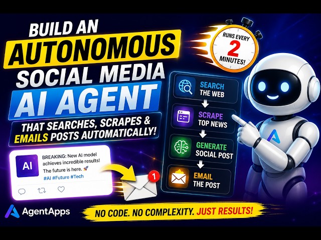AgentApps Tutorial: Build an Autonomous Social Media AI Agent in Minutes without code