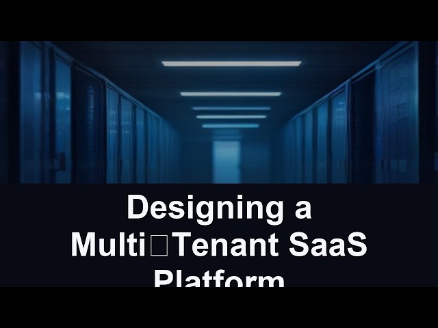 Designing a Multi‑Tenant SaaS Platform