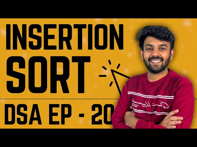 Insertion Sort Algorithm | Data Structures & Algorithms | Ep-20 DSA Mastery | code io - Tamil