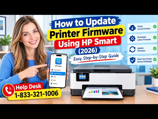 HP Printer Firmware Update Using HP Smart (2026) | Fix Update & Connection Problems