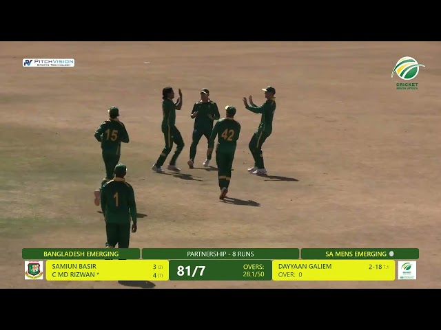 Highlights: South Africa Men's Emerging vs Bangladesh Men's Emerging | Tri-Series | Match 2