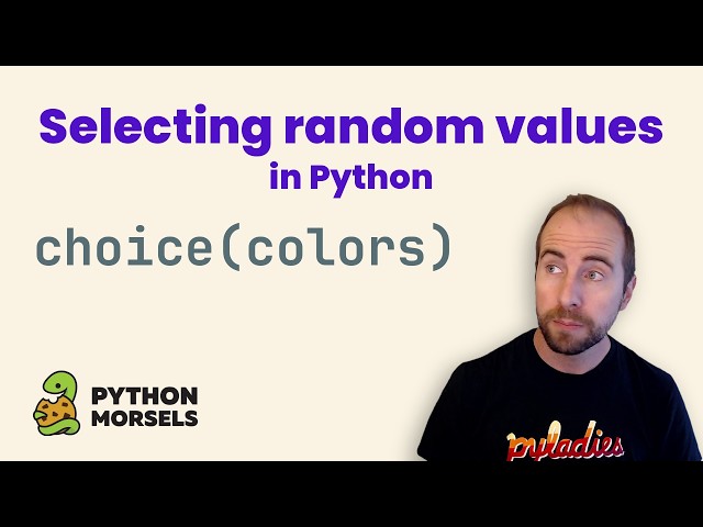 Selecting random values in Python