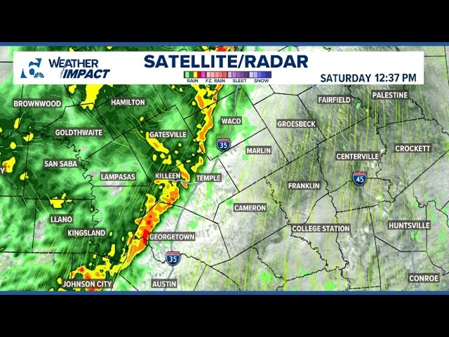 Line of Storms Approaching I-35 Corridor!