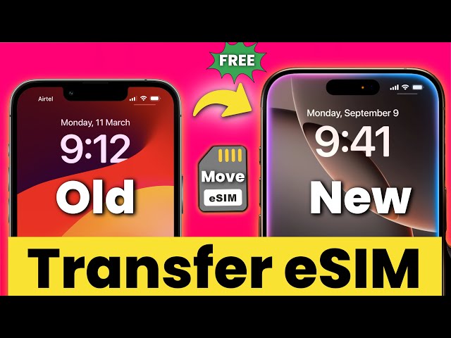 How to Transfer eSIM from One iPhone to Another iPhone? ✅ (Move eSIM from Old iPhone to New iPhone)