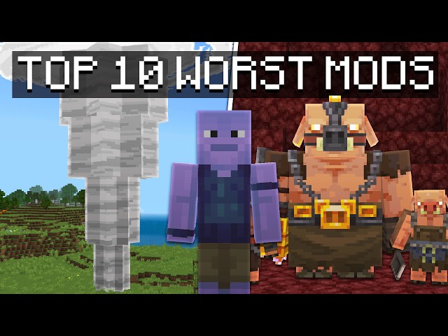 I Ranked The Top 10 WORST Minecraft Bedrock Mods