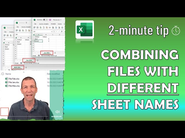 Power Query - Combine Excel files with different sheet names