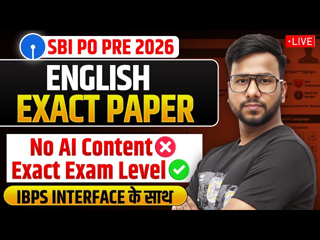 Is SBI PO 2026 English Going to be tough ❓ SBI PO Pre 2026 English | Exact Exam Paper Reveal | Varun