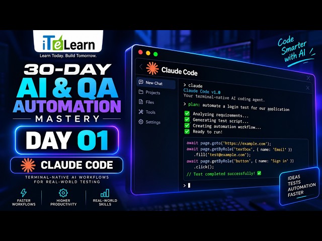 AI ESSENTIALS DAY-1: The Future of Software Testing: Claude Code, Agentic Loops & AI Bug-Fixing