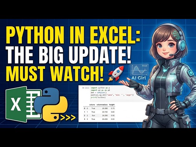 How to Use Python in Microsoft Excel | No Setup Required!