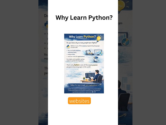 Why Learn Python? #businessanalyst #softwaredevelopment