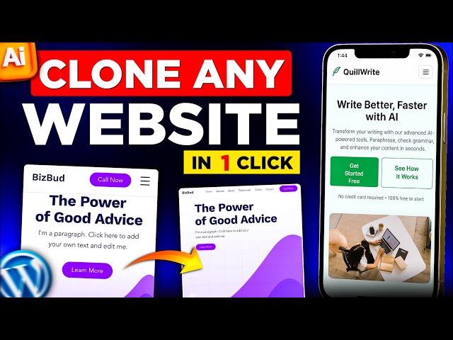 Clone Any Website with AI in 1 Click (2025)🔥| Build WordPress Sites Fast!