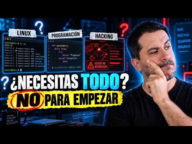 ¿Necesitas LINUX, PROGRAMACIÓN o HACKING para Estudiar CIBERSEGURIDAD?