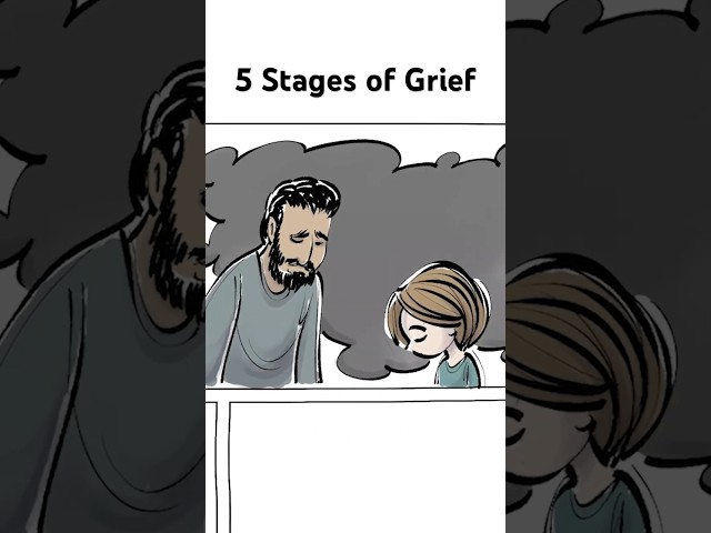 The 5 Stages of Grief [Shorts version] #grief #psychology
