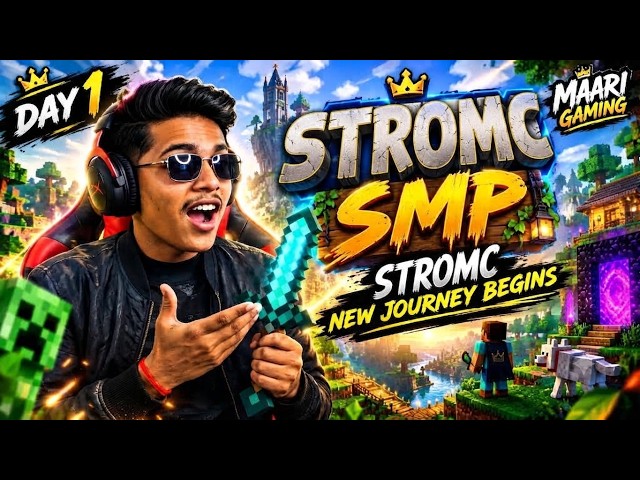 STROMC SMP STARTED! DAY 1 (season 2) MAARI GAMING #minecraft #minecraftlive #4xTN
