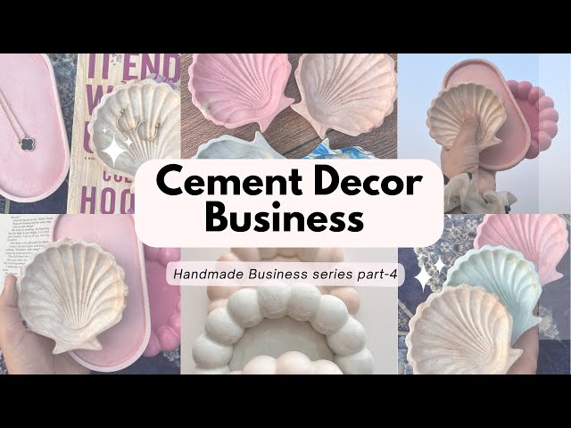 Aesthetic Cement & Jesmonite Tray DIY | Profitable Home Decor Business 2026 (part 4) #smallbusiness