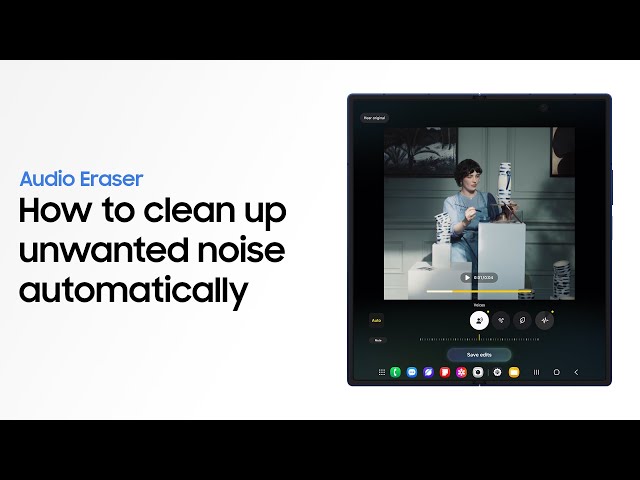How to use Audio Eraser | Galaxy AI | Galaxy Z Fold7 | Samsung