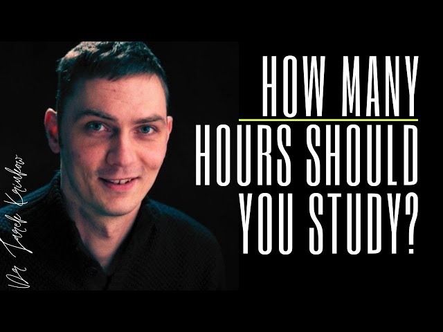 How many hours a week should you study at university? (Dr Jarek Kriukow)