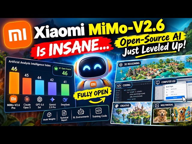 Xiaomi MiMo-V2.6 Is INSANE… Open-Source AI Just Leveled Up!
