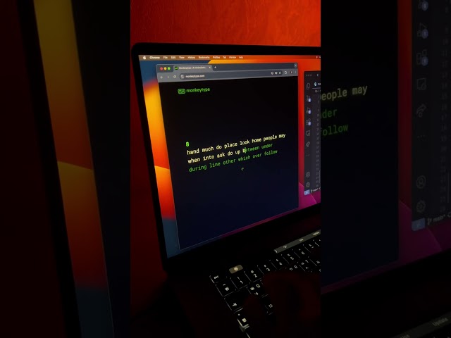 Practice makes perfect- daily practice with monkeytype #coding #typing