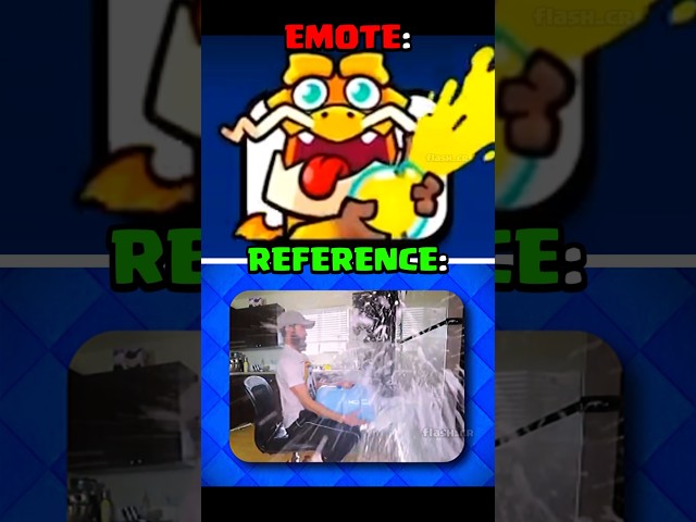 Clash Royale Emotes & REFERENCES (Part - 123) 💦