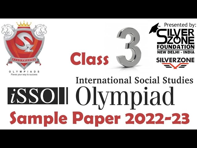iSSO International Social Studies Olympiad Silverzone Sample Paper Class 3
