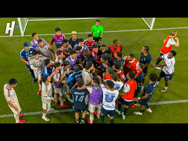 USA vs Chile Match Ends in a HUGE BRAWL! 😱