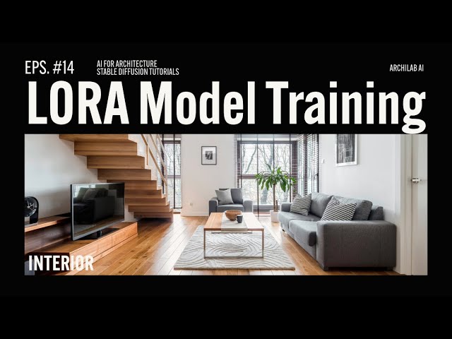 Interior Design AI LORA Model Training | Ai for Architecture #stablediffusion